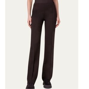 Akris Chocolate Brown 100% Light Weight Wool Straight Leg Pants